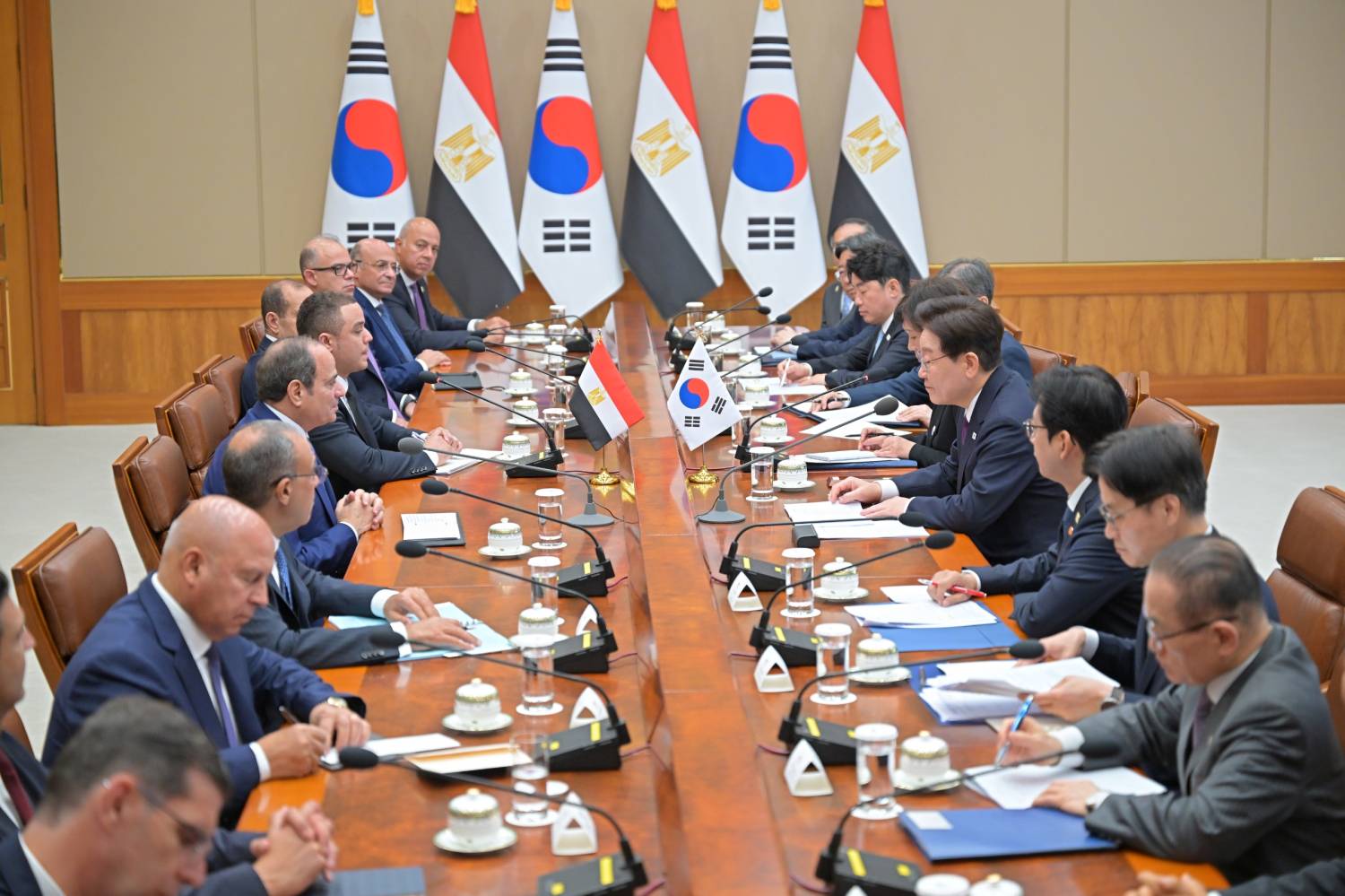 President Abdel Fattah El-Sisi during his state visit to South Korea