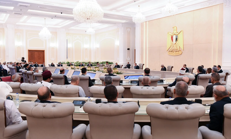 A view from the expanded meeting at the Strategic Command headquarters