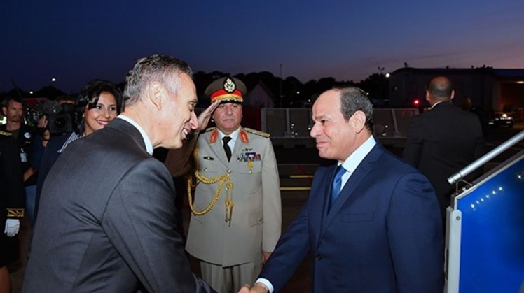 President Abdel Fatah al-Sisi arrives in France’s Biarritz resort on Saturday to participate in the 2019 G7 Summit- press photo
