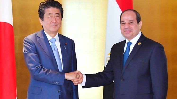 Egypt's President Abdel Fatah al-Sisi met on Wednesday with Japanese Prime Minister Shinzo Abe on the sideline of the Seventh Tokyo International Conference on African Development (TICAD). 