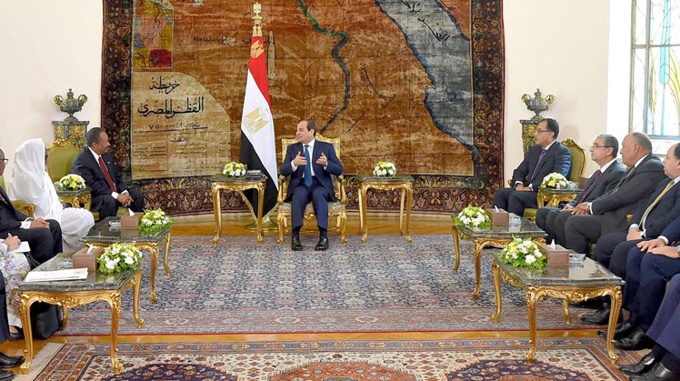 Egypt's President Abdel Fatah al-Sisi asserted on Wednesday Egypt support to Sudan’s security and stability, and Sudanese people’s choices and will, during a meeting with Sudan’s Prime Minister Abdalla Hamdok in Cairo.