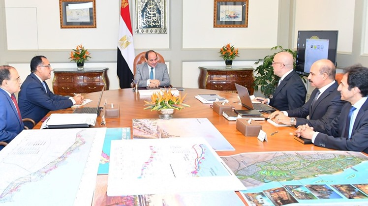 gypt's President Abdel Fattah al Sisi held a meeting on Saturday with the prime minister and the minister of housing, in which they discussed a number of housing projects and new urban communities being constructed nationwide, including Upper Egypt's new 