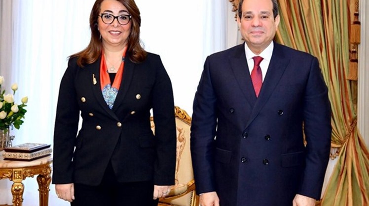 Egypt's President Abdel Fatah al-Sisi congratulated former Minister of Social Solidarity Ghada Waly on her new post as director‑general of the UN Office 
