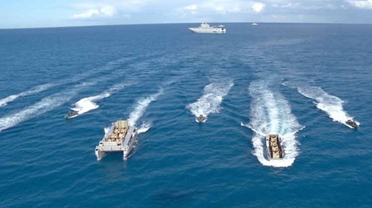  Egyptian and French naval forces carried out on Monday a military drill in the Mediterranean sea.