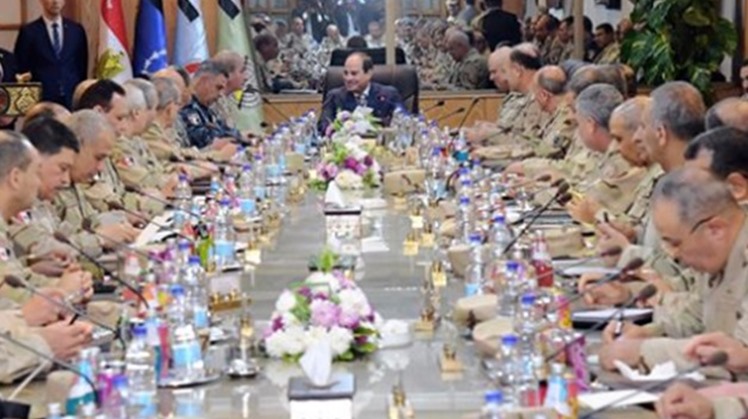 Egypt's President Abdel Fatah al-Sisi was briefed on the security situation, security measures and plans implemented by the Armed Forces to hunt terrorist elements down, especially in North Sinai.