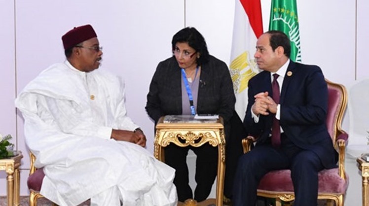 Niger President Mahamadou Issoufou on Friday received a message from President Abdel Fattah El Sisi on the Grand Ethiopian Renaissance Dam (GERD)'s file.
