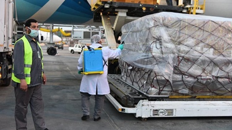 Egypt received on Saturday 30 tons of medical supplies from China Egypt’s health ministry said in a statement.