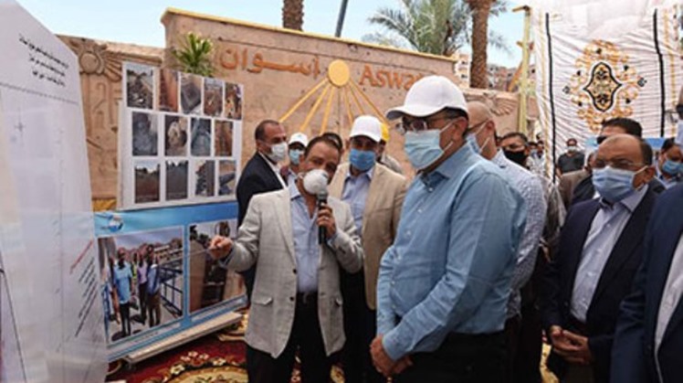 Egypt's Prime Minister Mostafa Madbouli and a number of ministers visited Aswan to check on a number of projects and facilities.
