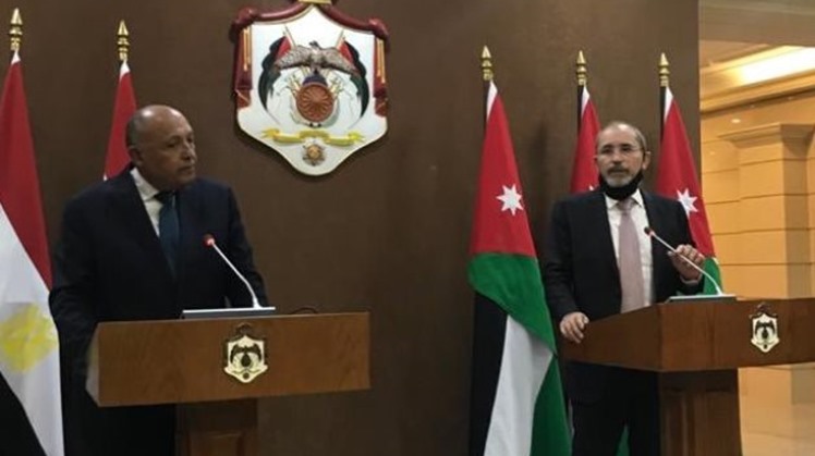  Jordanian Foreign Minister Ayman Safadi hailed Egypt’s stance rejecting unilateral measures on the Grand Ethiopian Renaissance Dam, saying that Egypt’s water security is part of the Arab strategic security.