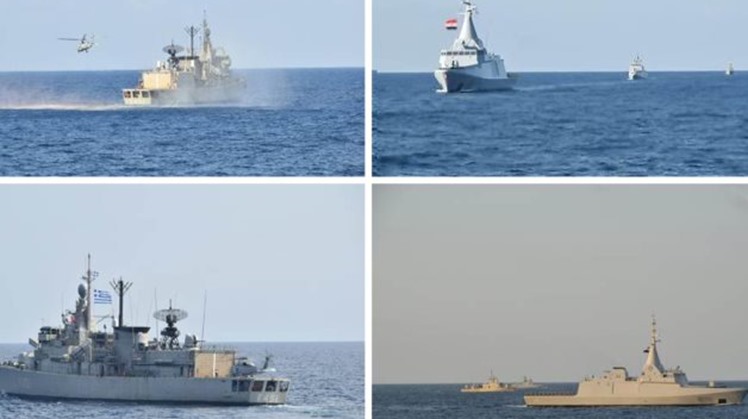 Egyptian, Greek naval forces conduct naval training in the Mediterranean