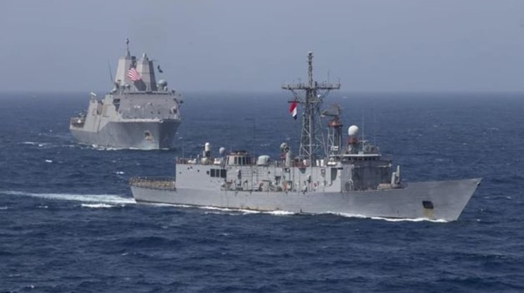 Egyptian, U.S. naval forces conduct joint exercises in Red Sea
