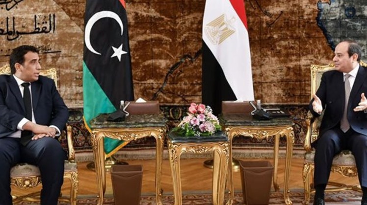 interest of Libyan state comes in first place: Egypt's Sisi in a meeting with head of Libyan Presidential Council