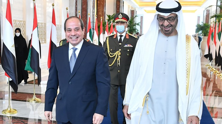 Abu Dhabi Crown Prince and Deputy Supreme Commander of the Armed Forces Mohamed bin Zayed expressed appreciation of Egypt’s role under President Abdel Fattah El-Sisi to protect Arab national security and defend Arab nations, Presidential Spokesman Bassam 
