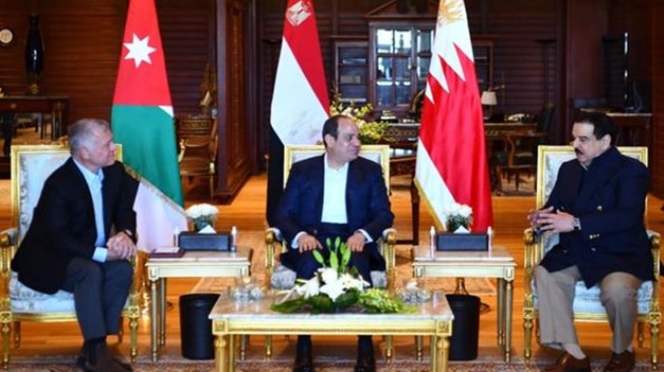 Egypt's president holds trilateral meeting with kings of Jordan, Bahrain in Sharm El Sheikh