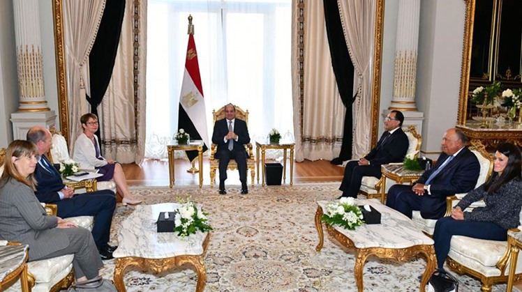 Egypt's appreciates distinguished relations with EBRD: Sisi to EBRD’s President