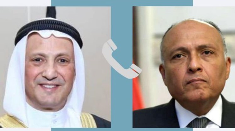 Egypt’s FM Shoukry congratulates Kuwaiti counterpart on assuming office
