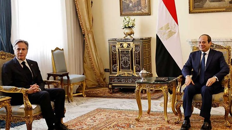 Egypt's Sisi discusses regional issues and bilateral relations with US Secretary of State Blinken