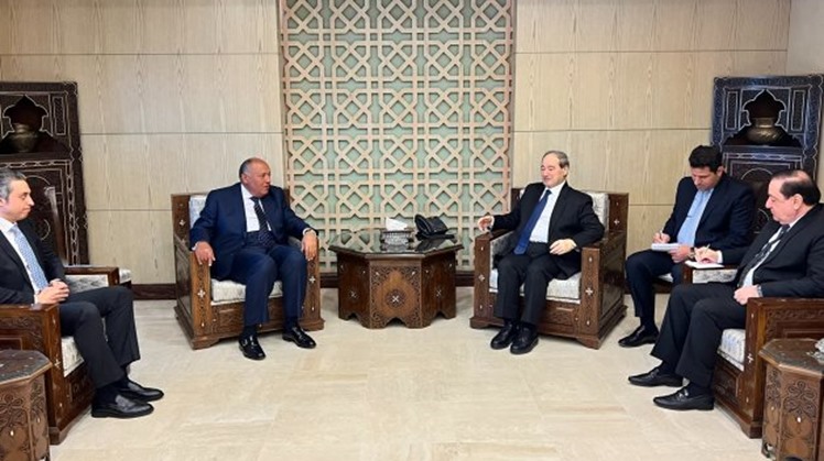 Egypt’s FM conveys message of solidarity from President Sisi to the Syrian people