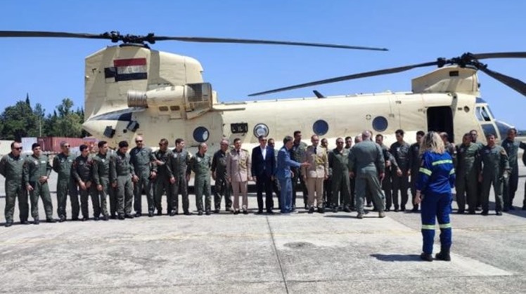 Egypt's Military Force Joins Effort to Quell Greek Wildfires