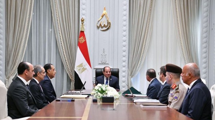 Egypt's President Sisi meets the prime minister, the ministers of interior and communications, the GIS chief, the Administrative Control Authority’s chairman, and Arm's Signal Department director