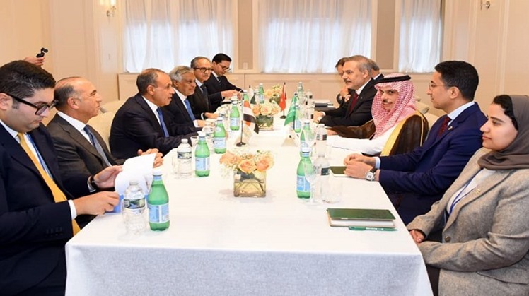 Egypt hosts talks with Pakistan, Turkey and Saudi Arabia on regional de-escalation, maritime security and efforts to strengthen stability and peace.