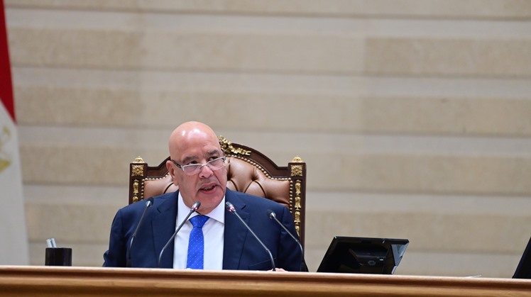 Egyptian House Speaker Hisham Badawi announces parliament's approval of a mandate authorizing President Abdel Fattah El-Sisi to take measures supporting Saudi Arabia's defense.