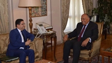 Egyptian Foreign Minister Sameh Shoukry and his Moroccan counterpart, Nasser Bourita, discussed developments in the Libyan issue