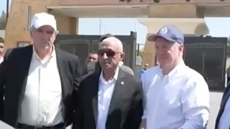 A U.S. Senate delegation visited the Egyptian side of the Rafah border crossing