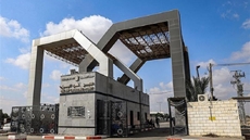 This picture shows a view of the entrance of the Rafah border crossing with Egypt in the southern Gaza Strip. AFP