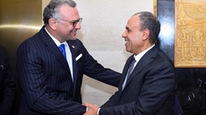 [R] Egyptian Foreign Minister Badr Abdelatty, [L] Masad Boulos, Senior Advisor to US President Donald Trump for Arab and African Affairs - ARCHIVE PHOTO