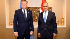 Egypt and the UN discuss humanitarian aid and civilian protection in Gaza and Sudan, with Cairo stressing unimpeded access to relief assistance.